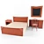 Elegant Monteva Woven Furniture 3D model small image 2