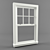 American Double Hung Window - High-Quality Traditional Model 3D model small image 1