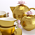 Elegant Gold-Plated Tea Set 3D model small image 2