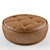 Elegant Round Ottoman 3D model small image 1