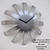 Metal Burst Wall Clock 3D model small image 1