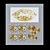 Golden Dreams Wall Art Set 3D model small image 1