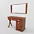 Vinotti Tahiti Dressing Table: Elegant and Functional 3D model small image 1