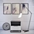 Stylish Loft Bedroom Decor 3D model small image 1