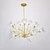 Floral Blossom Horn Chandelier 3D model small image 1