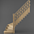 Title: Old Russian Carved Staircase 3D model small image 2