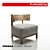 Flexform Thomas Armchair: 3dsmax & Vray Scene 3D model small image 1