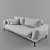 Modern Comfort Sofa by Mauro Lipparini 3D model small image 2