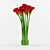 Scarlet Callas Bouquet 3D model small image 1