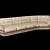 Trendy Miami Sofa: Stunning Textured Design! 3D model small image 1