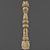 Title: Ancient Russian Style Carved Pillar 3D model small image 3