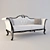 Elegant Neoclassical 3-Seater Sofa 3D model small image 1