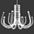 Nordic Wood LED Chandelier 3D model small image 3