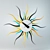 Modern Minimalist Wall Clock 3D model small image 1