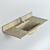 Sleek Round Wash Basin 3D model small image 1