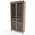 Sleek Hemnes Display Cabinet 3D model small image 1