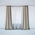 Sleek Simple Curtains 3D model small image 1