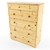 Gurdal Ikea Dresser: 5-Drawer Light Brown 3D model small image 1