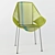 Mojito Green Knitted Chair 3D model small image 3