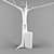 Elegant Willow Tree Sculpture 3D model small image 1