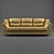 Title: Triple Canvas Sofa 3D model small image 2