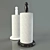 Marble Towel Holder: Stylish and Sturdy 3D model small image 1