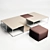 Minimalist Low Table: ARIA Abstract Design 3D model small image 1