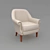 Elegant Textured Chair 3D model small image 1