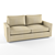 Contemporary Minimalist Sofa 3D model small image 1