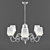 Elegant White Chandelier 3D model small image 1