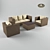 Modern 5-Person Lounge Group 3D model small image 1