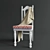 Title: Restored Vintage Chair with Elegant Drapery 3D model small image 2