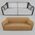 Elegant Smania GRAMERCY Sofa 3D model small image 2