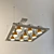 Elegant Chandelier Lightstar: Clear/White Glass, Chrome Base 3D model small image 1