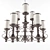 Elegant York Chandelier 3D model small image 1