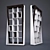 Sleek Metal Rack: Stylish and Practical 3D model small image 1