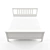 IKEA HEMNES Bed: Spacious and Stylish 3D model small image 3