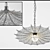 Sleek and Stylish Ceiling Light 3D model small image 1