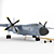 Soviet Military Transport Plane 3D model small image 2