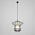 Elegant Zeppelin Pendant Light 3D model small image 1