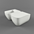 Duravit Happy D2 Toilet & Bidet Set 3D model small image 1