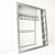 Customizable Niche Cabinets with Stylish Hanger 3D model small image 2