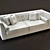 Elegant 3-Seater Sofa: JSB-8871-1 3D model small image 2