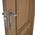 Brazilian Standard Wooden Door 3D model small image 3