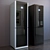 LG-GA-B409TGMR: Stylish Grey/Black Fridge 3D model small image 1