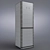 LG-GA-B409TGMR: Stylish Grey/Black Fridge 3D model small image 3