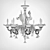 Elegant Murano Glass Chandelier 3D model small image 2