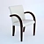 Luxe Italian Linda Dining Chair 3D model small image 1