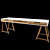 Sleek Modern Desk with Spacious Design 3D model small image 2