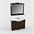 Aqua Rhodes Classic 100 Vanity Set 3D model small image 1